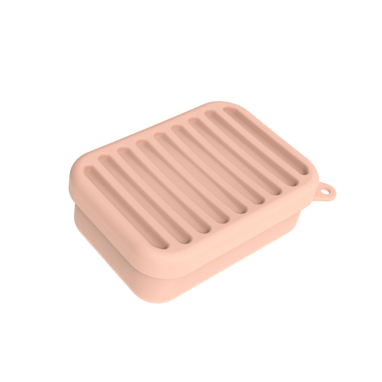 Tsophreniq Silicone Soap Container Box with AntiSlip Base and Covers for Keepings Soap Clean and Dry Covered Tray