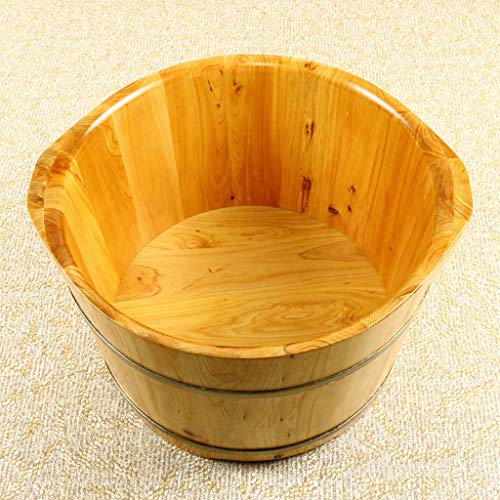 Barril de madera para spa de pies con cedro sólido miniatura 5