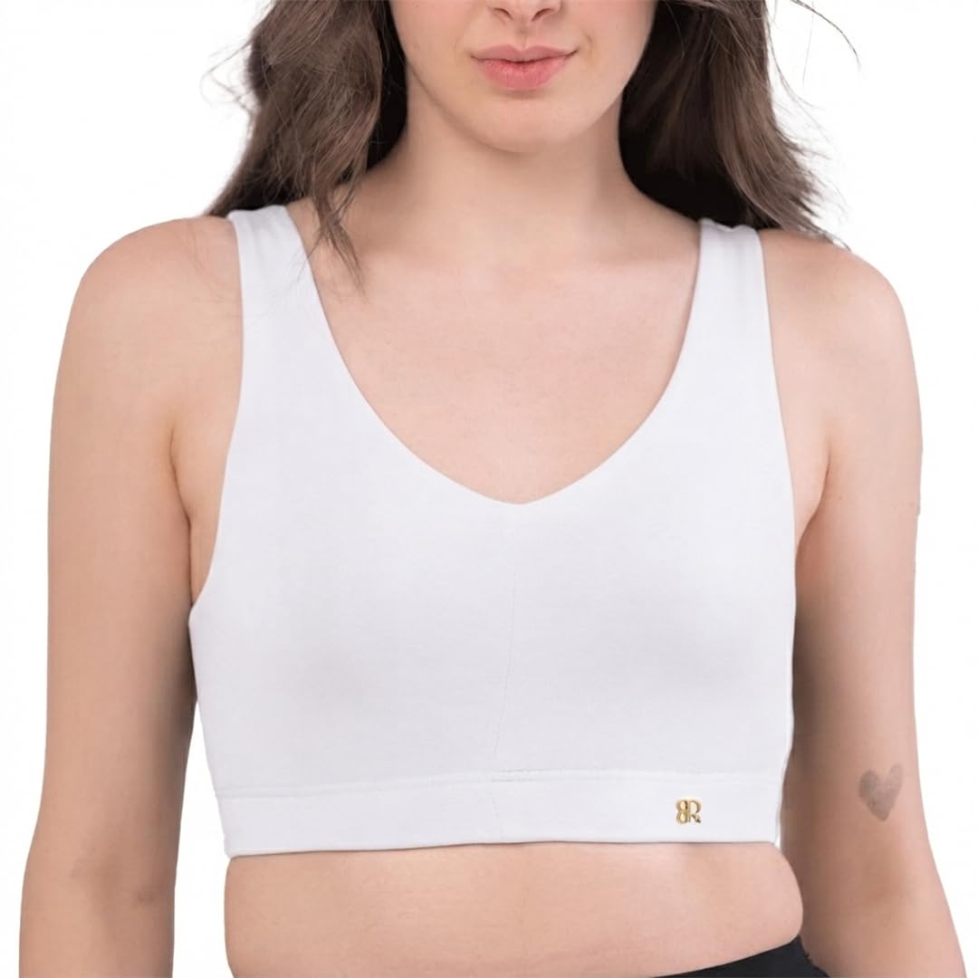 Women's Sports Bra Micro Modal High Impact Wire Free Seamless Bralette Full Coverage Breathable Activewear with Removable Pads for Gym Workout Yoga Running and Everyday Wear-image-2