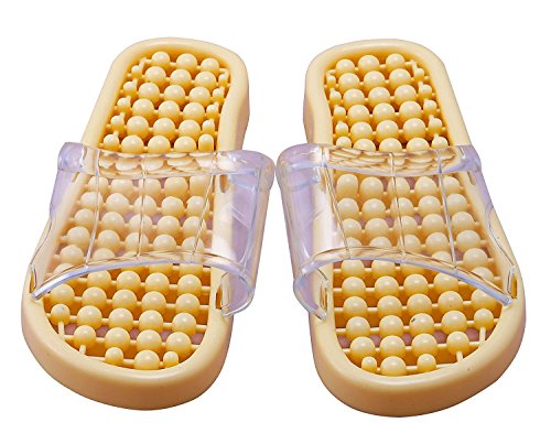 Image of Darbar Online Essentials Yoga Paduka Acupressure Slippers for Full Body Blood Circulation | Natural Leg Foot Massager Slippers For Men and Women (Medium)