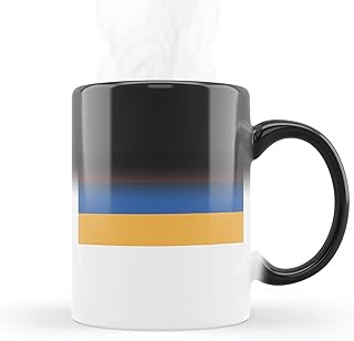 Magiczny MUG zmieniający kolor wrażliwy na ciepło - termoczuły - ceramiczny wzór flagi Armenii