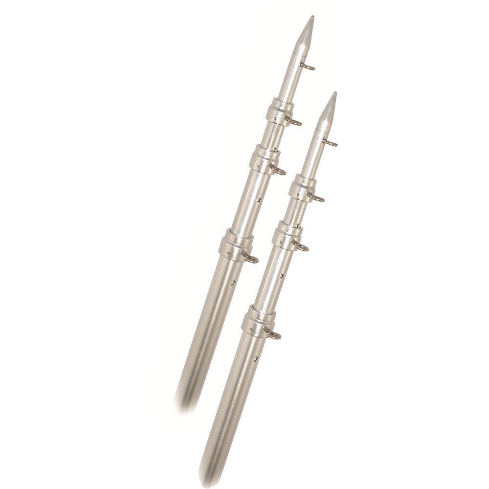 RUPP MARINE Rupp Top Gun Telescoping Outrigger Poles - Aluminum/Silver - 15' / A0-1500-TEL /