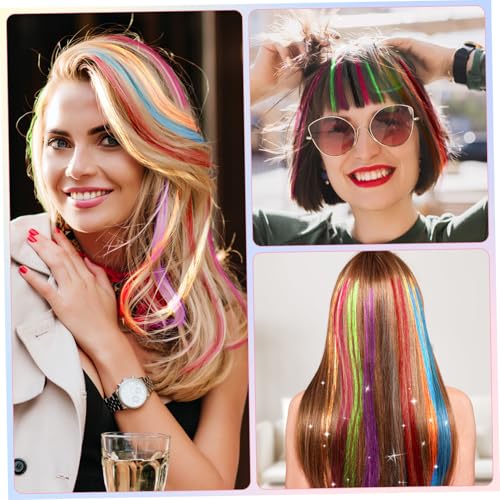 Kit Tinsel Cheveux et Extensions Paillettes : Accessoires Coiffure Colorés