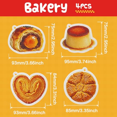 Compressed Cellulose Sponges - 4 Pack Breakfast Natural Pop Up Dish Sponge for Kitchen - Compostable, Plant-Based, Non Scratch Cleaning Sponges Bulk for Dishes & Household Cleaning, Style 2 — view 5