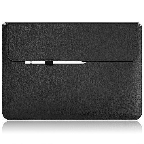MaxTeck Thinnest and Lightest PU Leather Wallet Sleeve for Apple iPad Pro