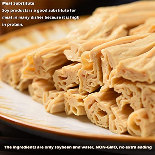 Dried Beancurd Sticks, Asian Tofu Skin, Soy Tofu Skin Vegetarian Food Products, Vegan, Great Gourmet Gift, Simple Production Method, Suitable for Home Cooking (14.1oz/400g) (A)