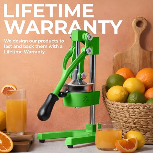 Image of Zulay Kitchen Cast Iron Juicer - Heavy Duty Manual Juicer with Detachable Strainers for Easy Cleaning, Orange Juice Press for Citrus Fruits, Perfect for Bartenders, Juice Lovers & Health Enthusiasts