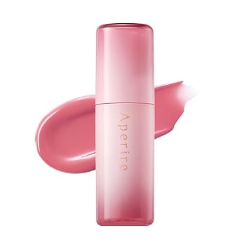 Aperire Breeze Dewy Tint 04 Flare, Glossy Korean Lip Tint with Plumping Effect, Glass-Like Shine, Lightweight Hydrating Lip Stain, Non-Sticky Glow Finish, 0.15 oz / 4.5g