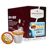 Fresh Roasted Coffee, French Toast Flavored K-Cup Pods for Keurig Brewers, Dark Roast, Kosher, 24 Count (Pack of 1)