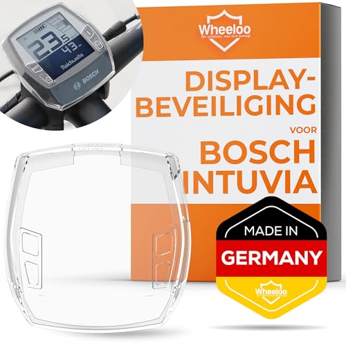 WHEELOO E-bike displaybescherming voor Bosch Intuvia display, transparant en waterdicht, stoot- en krasbescherming, uv-bestendig, displaybeschermhoes, e-bike-bescherming, accessoires