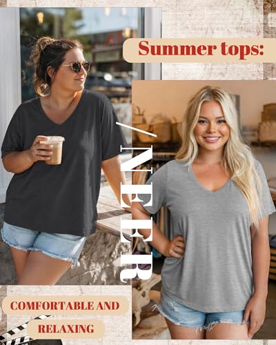 Image of Neer 3 Pack Plus Size Women's T-Shirts