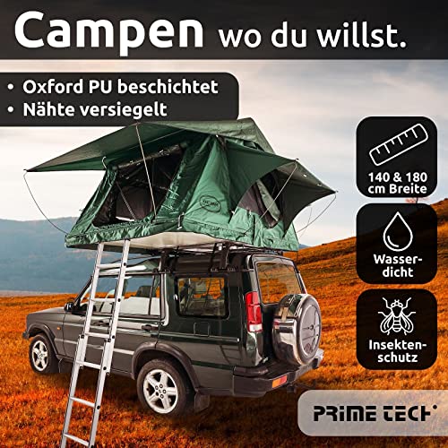 Dachzelt Prime Tech Wasteland L in Grün für Autos