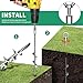 Ground Anchors Screw in, 8 Pack Swing Sets Anchors Heavy Duty Tent Stakes Trampoline Anchors, 15