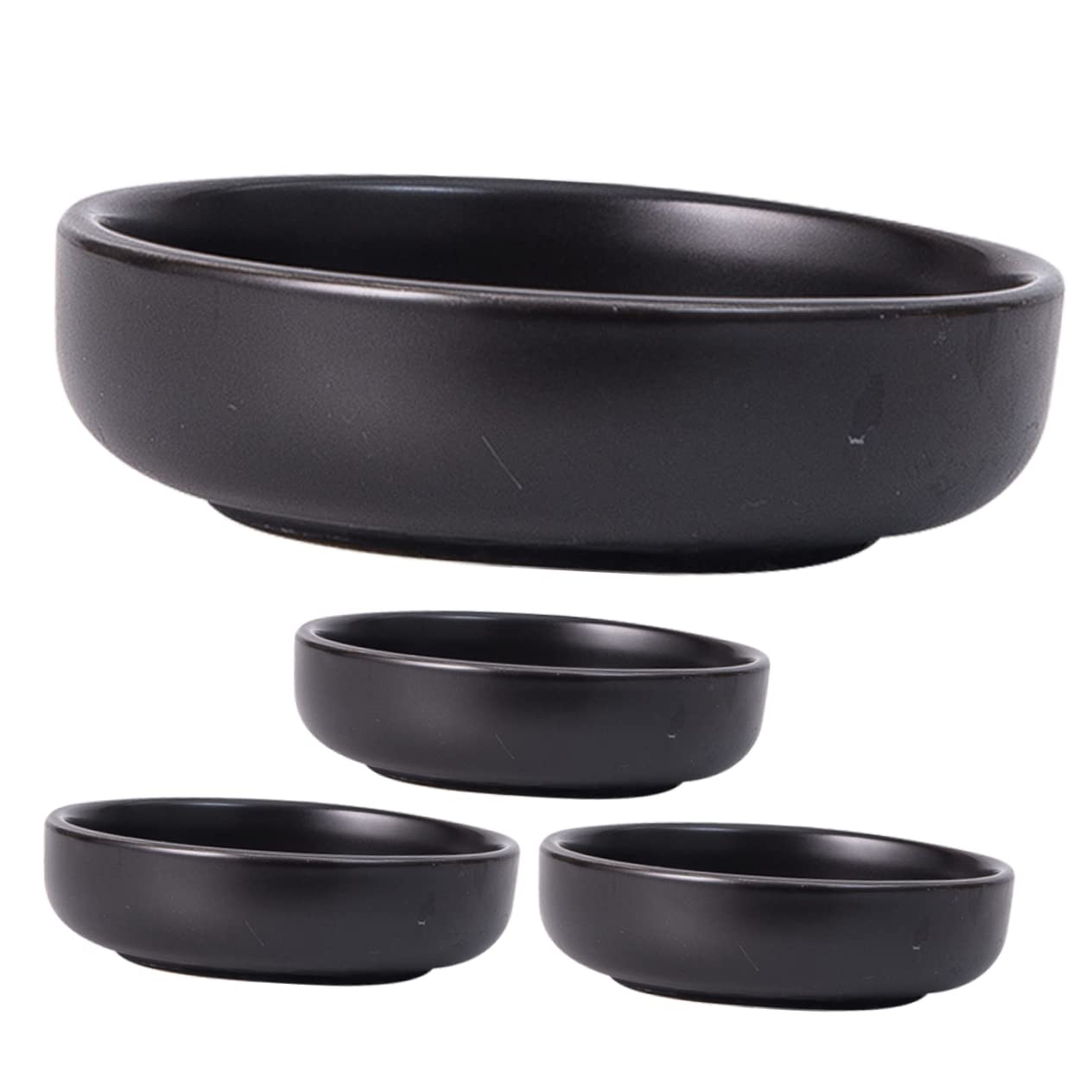 Unomor Ceramic Sauce Cups Japanese Soy Sauce Bowls Pcs Seasoning Dishes Flavor Bowls Practical for Appetizers Side Dishes