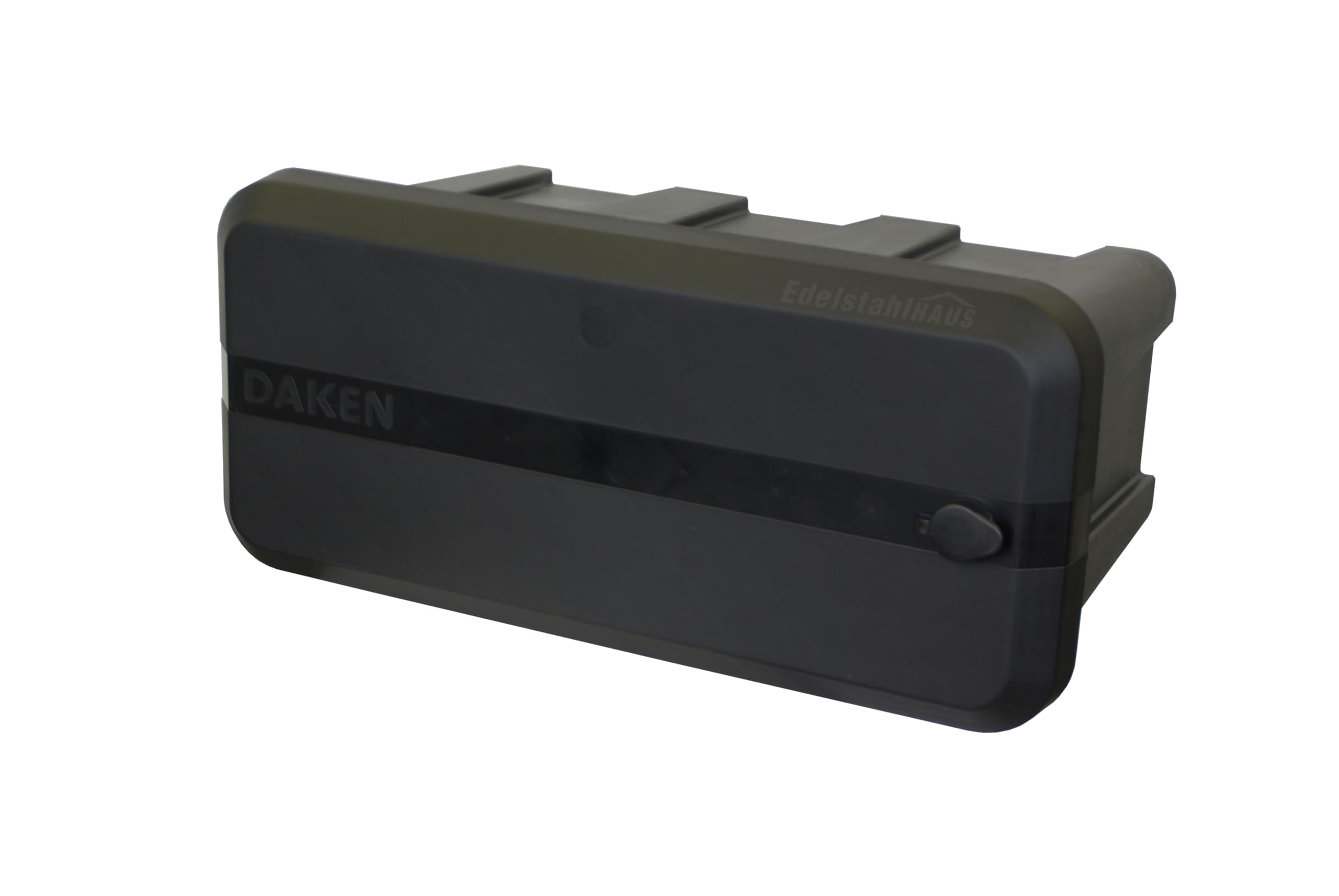 Daken Blackit Lite Deichselbox B24-1 + MON3002 Werkzeugkasten Anhängerbox | Gurtkiste, Staukiste, Montagesatz MON3002, Edelstahlhaus GmbH