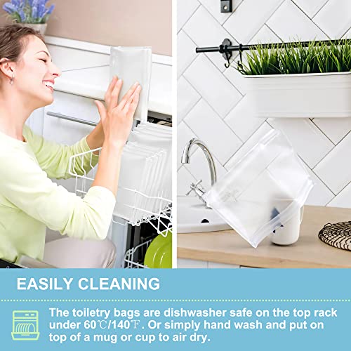 Splf 4 Pack Leakproof Clear Toiletry Bags, Tsa Approved Quart Size Zipper Bags, Bpa Free Travel Makeup Cosmetic Bags For Women Men, Carry On Airport Airline Compliant Bags #TOP7