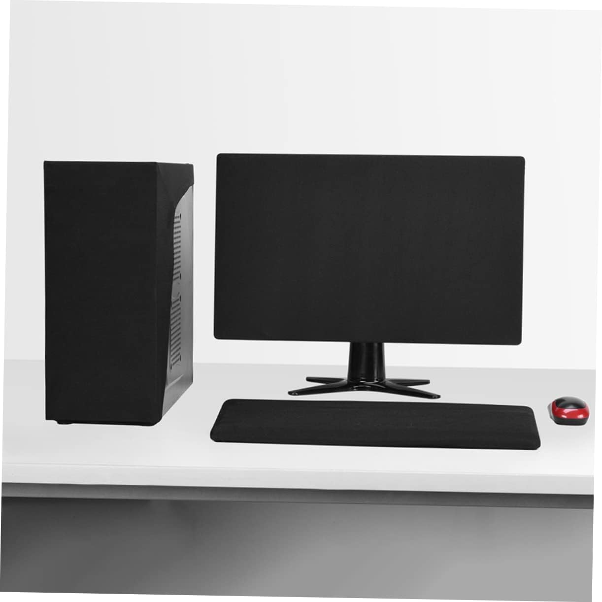 Flexible Computer Screen Dust Cover 19-27 inch Anti-Static Protective Cover for Monitors Soft Fabric