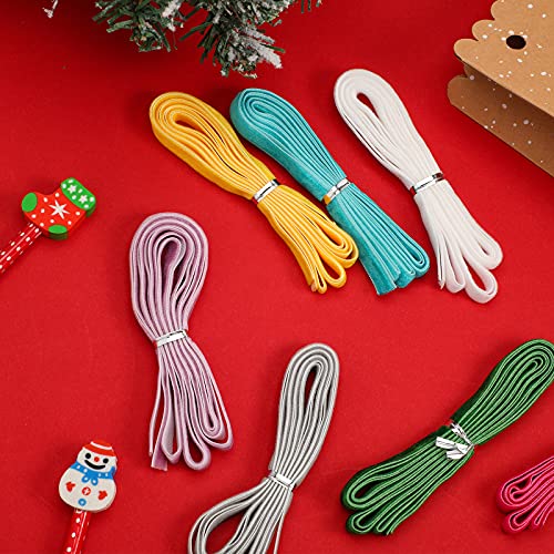 60 Yards Velvet Ribbon Spool Single Face Ribbon 30 Assorted Colors Velvet Ribbon For Package Wrapping Hair Bow Clip Accessory Wedding Decoration Diy Craft (3/8 Inch) #TOP6