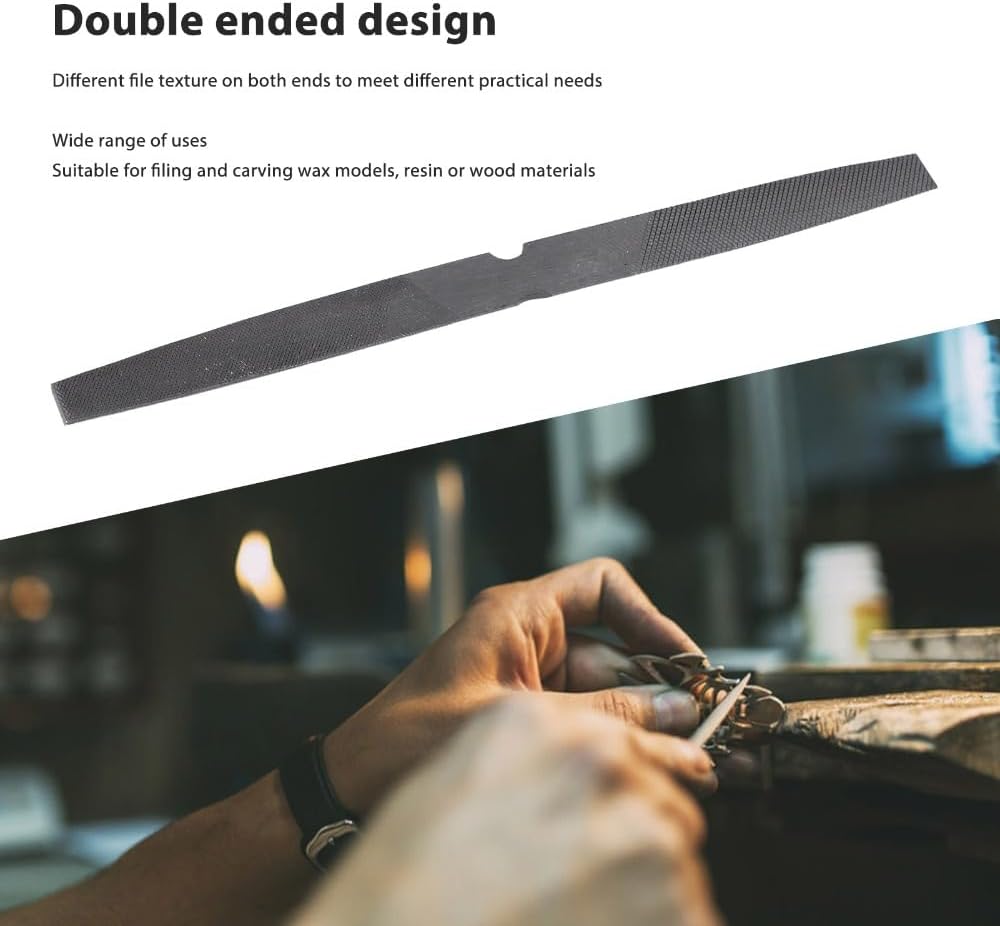 Chiffonade Flat Head Double Ended Design Wax File Professional Precision Half Round Dual Wax File Electronic Maintenance Jewelry Tool