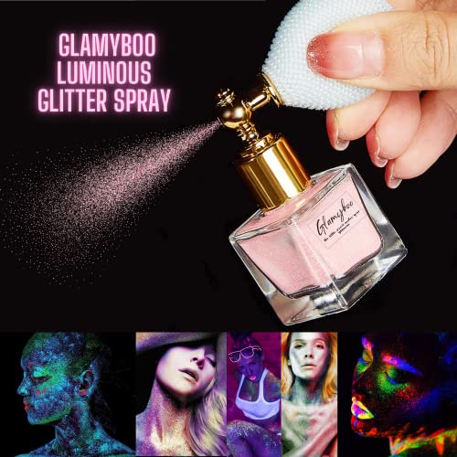 Glamyboo 𝐁𝐨𝐝𝐲 𝐚𝐧𝐝 𝐅𝐚𝐜𝐞 𝐆𝐥𝐢𝐭𝐭𝐞𝐫 𝐒𝐩𝐫𝐚𝐲 | Green Glitter Shimmer Body Spray | 𝑳𝒖𝒎𝒊𝒏𝒐𝒖𝒔 𝑮𝒍𝒊𝒕𝒕𝒆𝒓 𝑺𝒑𝒓𝒂𝒚 𝒇𝒐𝒓 𝑯𝒂𝒊𝒓 𝒂𝒏𝒅 𝑩𝒐𝒅𝒚 | 10G Refill Included #TOP2