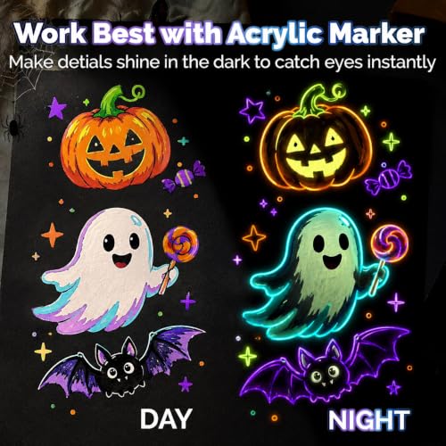 Image of 14 Colors Glow in the Dark Acrylic Paint (60ml /2oz),Neon Craft Paint