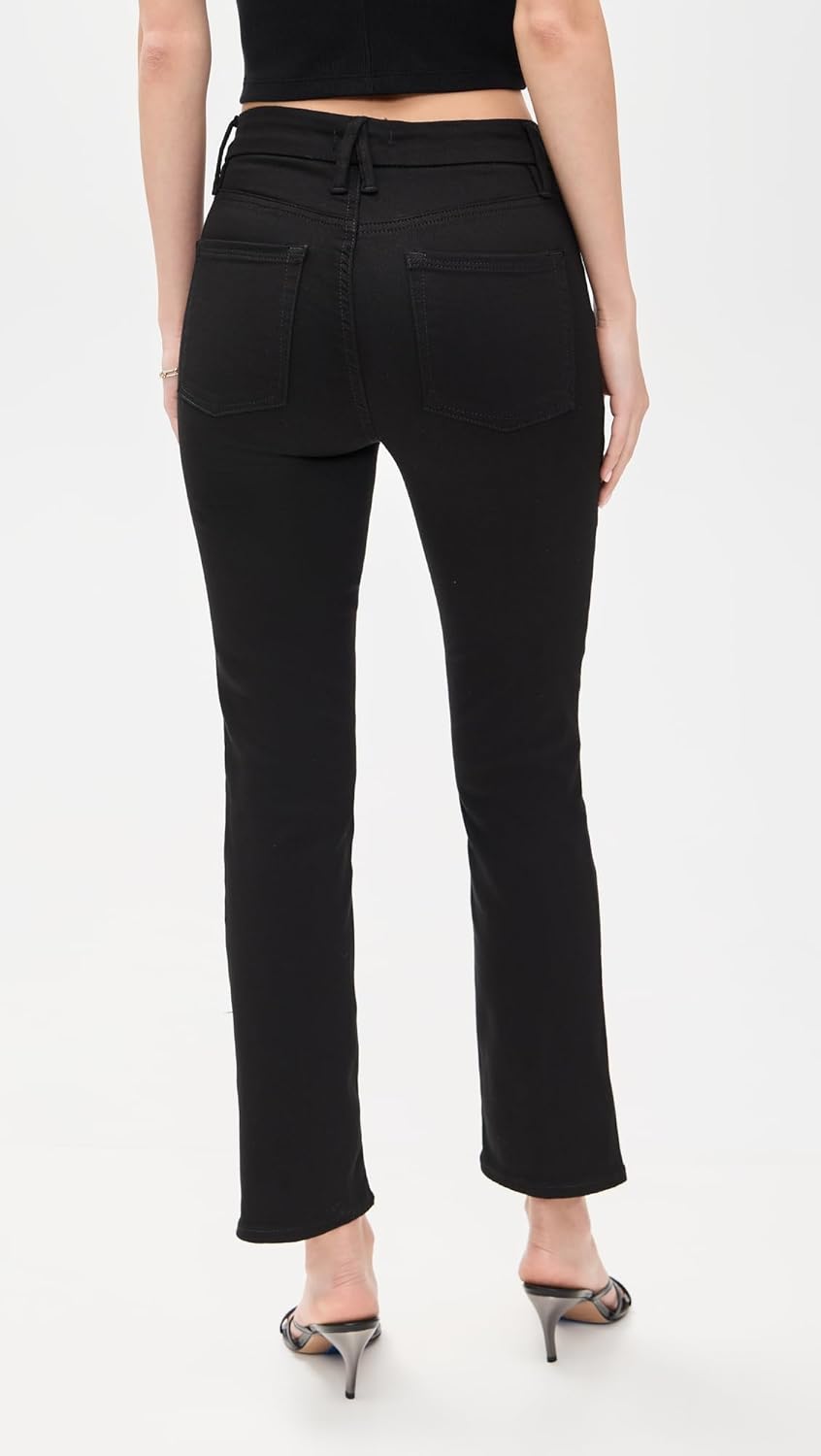 STRAIGHT FIT JEANS | GOOD LEGS BLACK184 by good american - Image 3