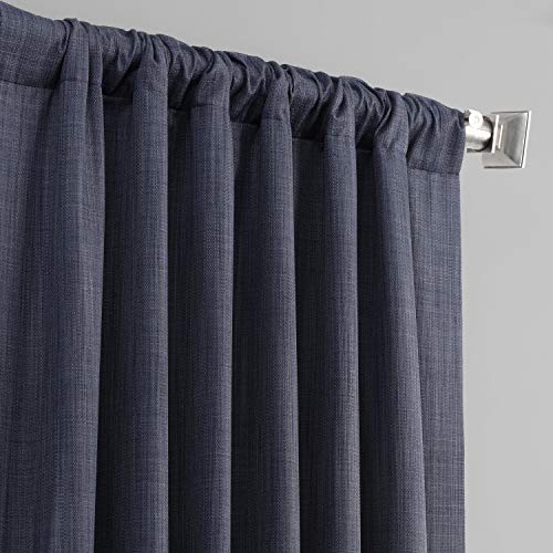 HPD Half Price Drapes Italian Faux Linen Blackout Curtains for Living Room & Bedroom 50 X 84 Solid Thermal Insulated Window Treatment Curtain (1 Panel) - Image 3