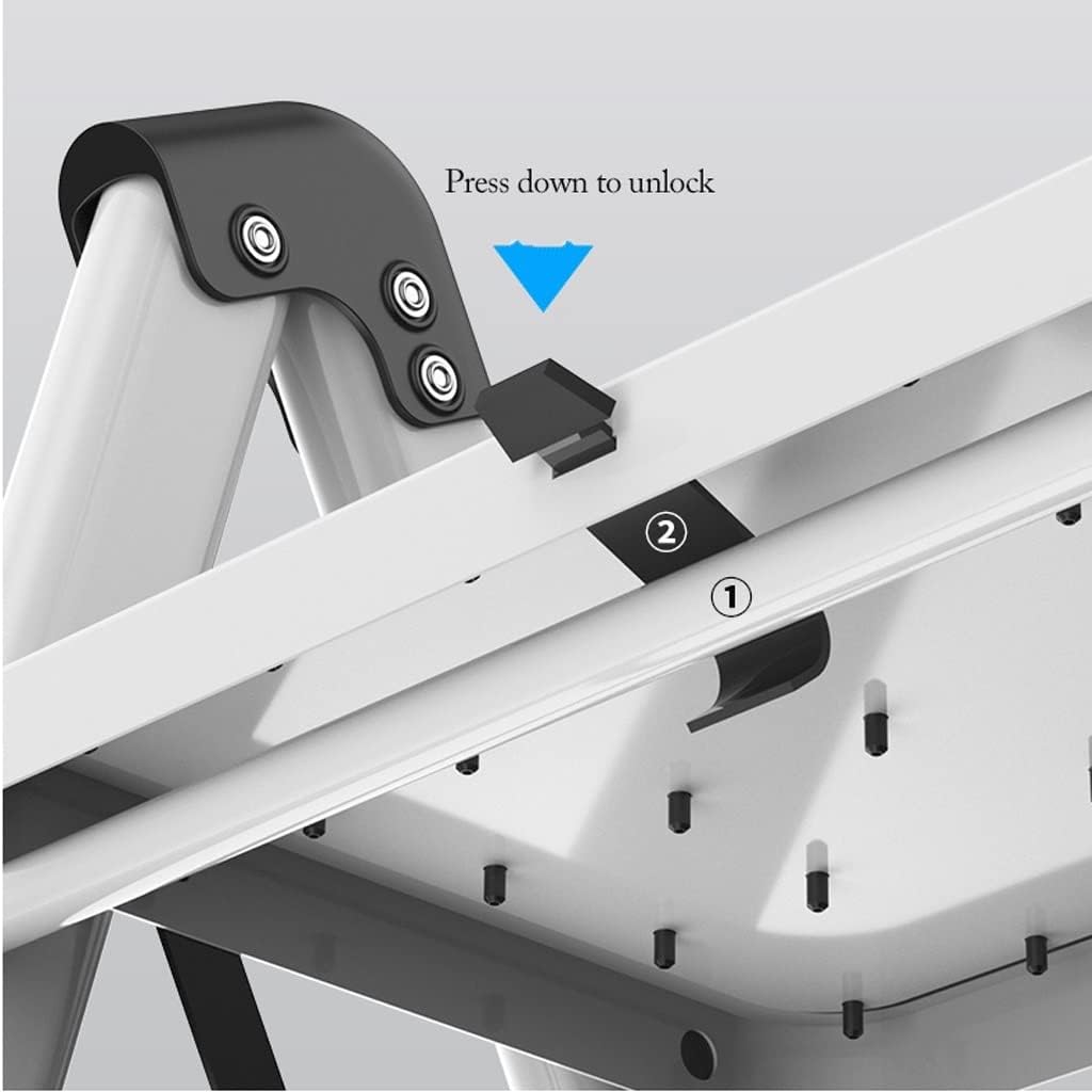 Step Ladder Folding Step Ladder Aluminum Ladder Step Stool Folding Ladder Multi Purpose Portable 4 Step Ladders for RV Home Folding Step Stool