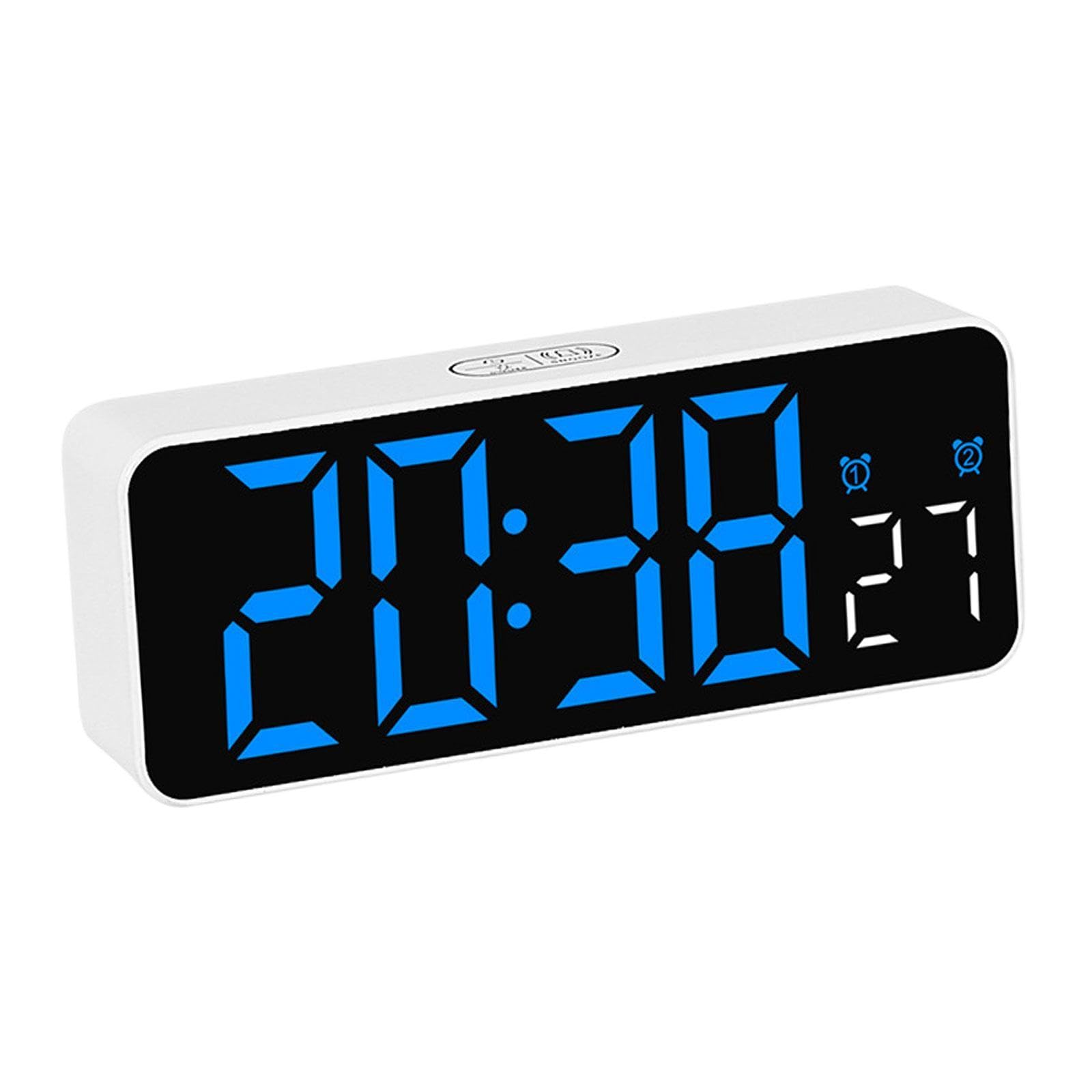 THE STYLE SUTRA Digital Clock Portable Practical Desktop Alarm Clock for Beside Office Teens Blue-image-0