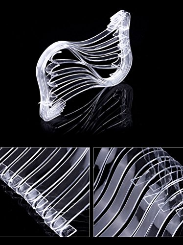 glasstore 5 Pairs Shoe Trees for Women Sandals High Heel Shoes Clear Acrylic Retail Shop Display Stand Plexiglass Shoes Supporter Forms Inserts - Thumbnail 4