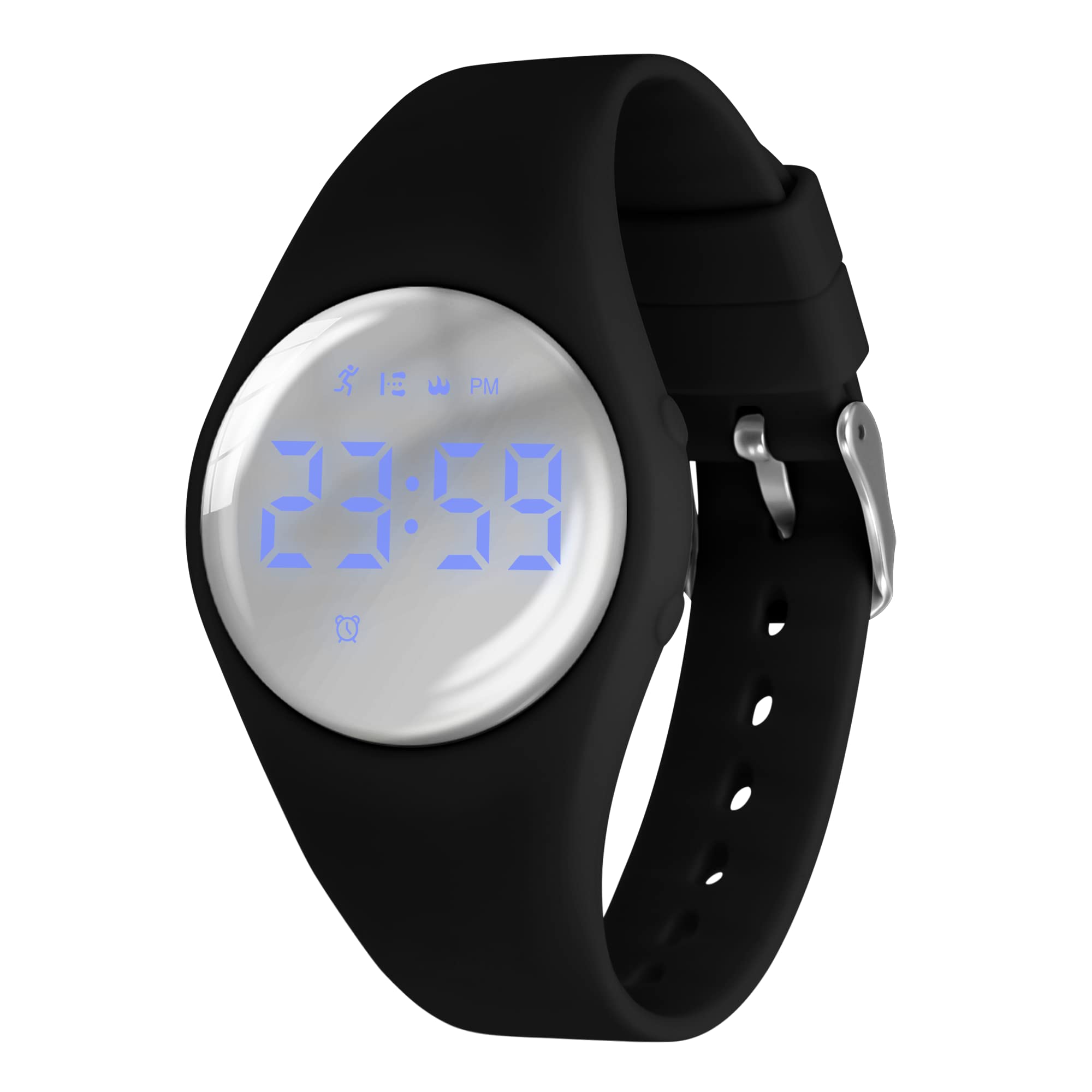Digital Sports Watch, Fitness Tracker with Pedometer Step Counter Vibrate Alarm Calorie Distance Stopwatch Exercise Waterproof Rechargeable Walking Outdoor Silicone Wrist Watches for Boys Kids — image 1