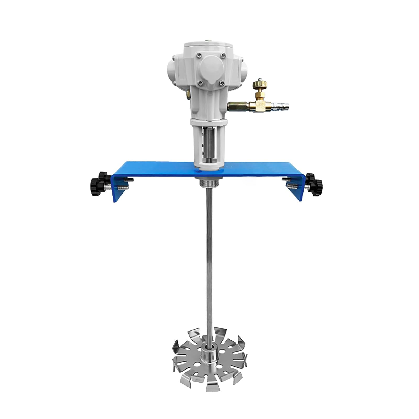 Mezclador de pintura neumático, 25 galones, 1/4 HP, velocidad 0-2500 RPM, acero inoxidable para disolución de líquidos viscosos, herramienta industrial resistente