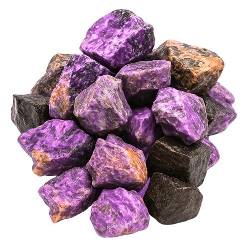 Image of Amazing Gemstone 2 Pieces Stichtite Raw Crystals and Healing Stones, Natural Rocks for Tumbling and DIY Raw Stones and Crystals