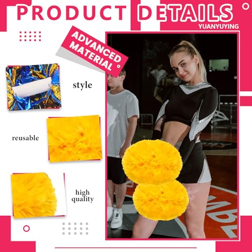 Pompons de cheerleading pour animer les soirées dansantes et matchs de sport