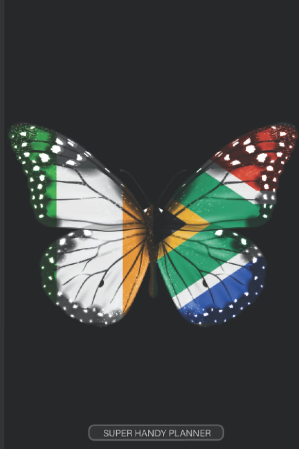 Planner: Irish South African Flag Combined Butterfly Flags Of Ireland South Africa