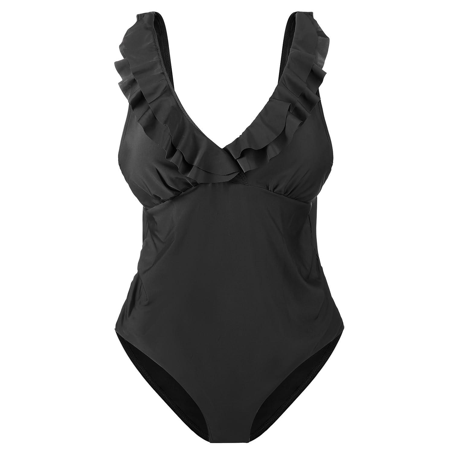 XGOPTS Damen Maternity Badeanzug Schwangerschafts-Badeanzug V Ausschnitt Mutterschaft Bademode mit Verstellbare Träger Einteilige Umstandsbademode Swimsuit