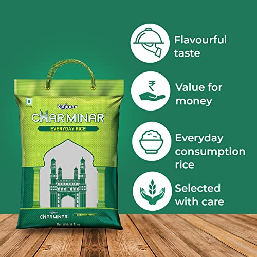 Image of Kohinoor Charminar Everyday Rice 5Kg | Daily Use Basmati Rice