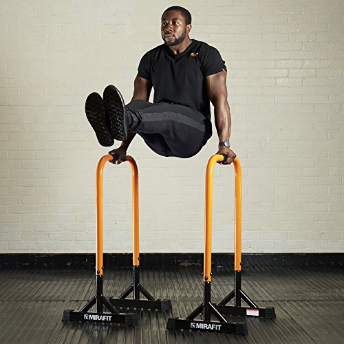 Mirafit Dip Bars Pull/Push Up Gymnastics/Calisthenics Tall Parallettes Parallel Bars - Image 3