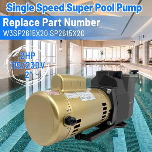 W3SP2615X20 2HP Super Pool Pump 115/230V Replacement for Hayward SP2615X20 by Teilelager - Used condition - Image 2