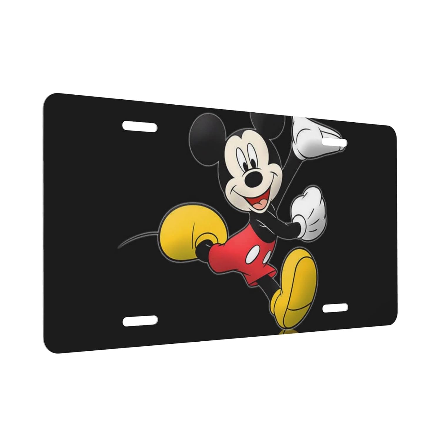 Custom Personalized License Plate Car Front Tag Vanity Tag,Aluminum Novelty Lovely Mi.Ckey Mouse License Plate for Men/Women/Boy/Girls Car,6 X 12 Inch