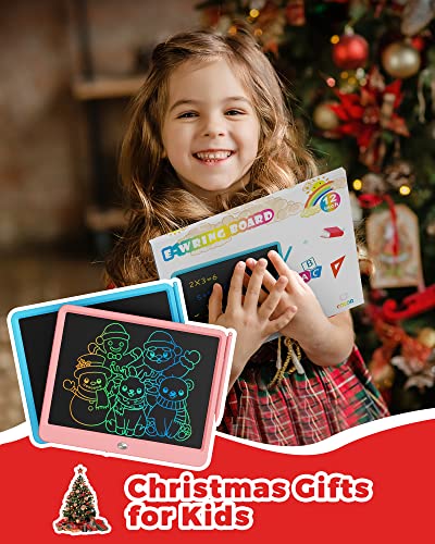 Kokodi 12 Inch Lcd Writing Tablet With Anti-Lost Stylus, Erasable Doodle Board Colorful Toddler Drawing Pad, Car Travel School Games Toys For 3 4 5 6 7 8 Kids, Birthday Gift For Girls Boys Adults Blue #TOP6