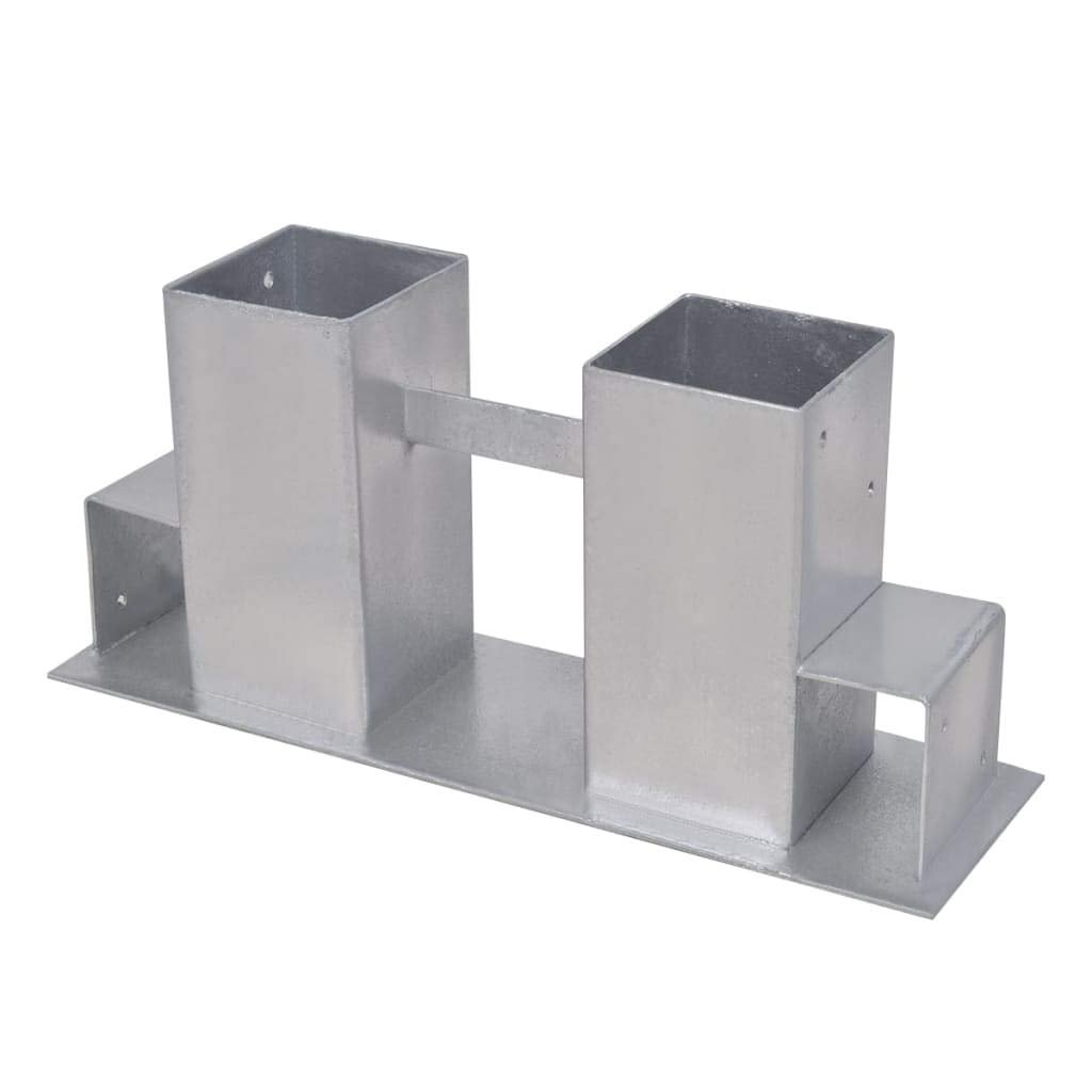 Juego de 8 ayudas apilables de madera para leña, almacenamiento de leña, acero galvanizado, 34 x 10 x 15 cm