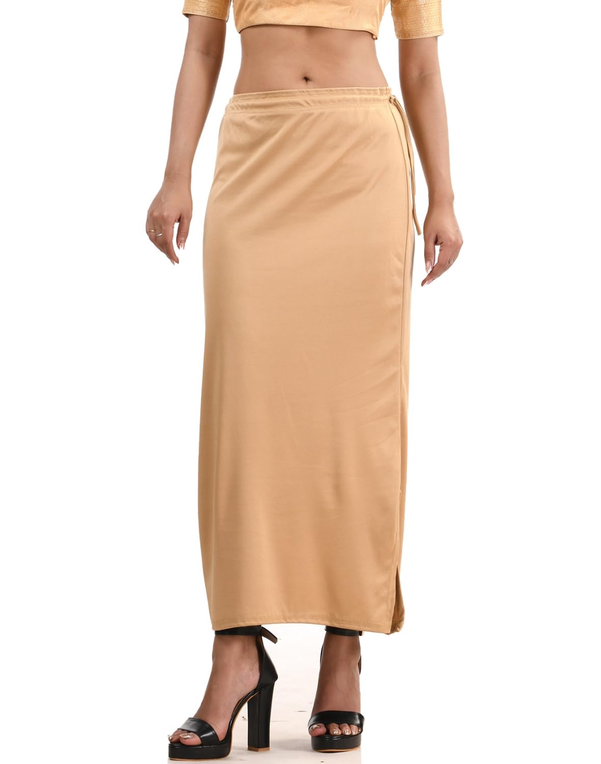 tantloom Stretchable Saree Shapewear Petticoat for Women, Lycra Saree Shapewear, Skirts for Women, Skirts Shape Wear Dress for Saree Innerwear for Saree in Party, Saree Shaper-picture-17