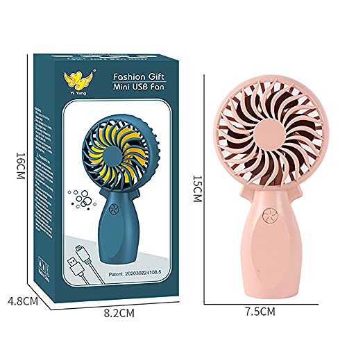 Ventilador de mano portátil USB con batería recargable de 300 mAh 6