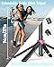 ACKIMA Magnetic Tripod for iPhone, Portable Selfie Stick Phone Tripod with Remote, Four-Leg Support Cellphone Stand for iPhone Magsafe, Fits Selfie Video Recording Gym Travel Essentials Accessories