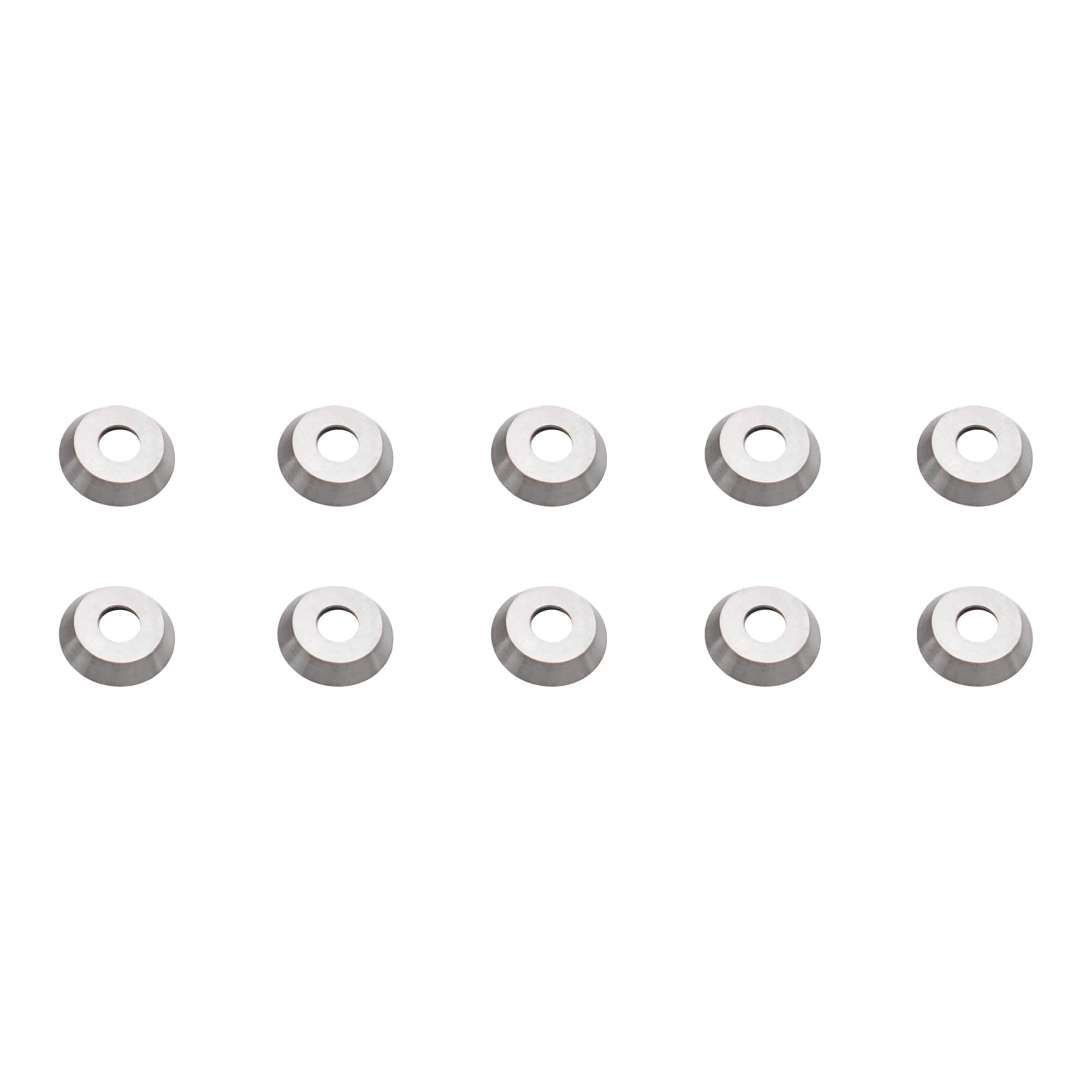 10pcs Carbide Inserts for Woodworking, 30 Degree Indexable Round Blade Heat Endurance Lathe Turning Cutters(16MM)