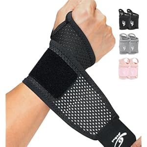 HiRui 2-Pack Ultra-Thin Mesh Wrist Wraps – Breathable, Adjustable Wrist Support for Workouts & Daily Use – Unisex Wrist Brace for Pain Relief, Tendonitis, Carpal Tunnel – One Size Fits All (Black)