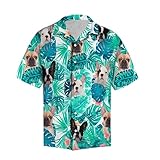 French Bulldog Hawaiian Shirts for Men - Dog Button Down Mens Hawaiian Shirts Short Sleeve Series 35...