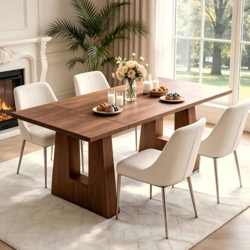 Garvee 63' Dining Table for 4-6 People, Modern...