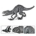 RCOMG Soft Dinosaur Toy Indoraptor Figure Realistic Dinosaur Figurine Tyrannosaurus Indo Raptor Dino Figurine Gift for Kids(Grey)
